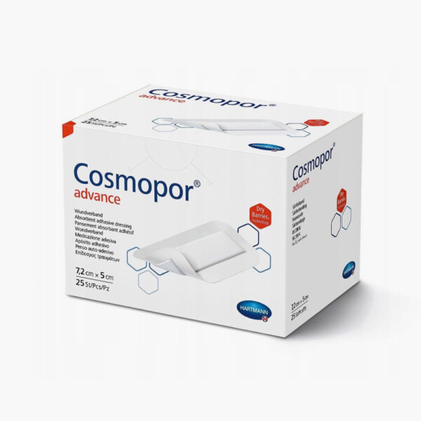 Cosmopor Advance opatrunek jałowy o zwiększonej chłonności 7,2 x 5 cm (1 sztuka)